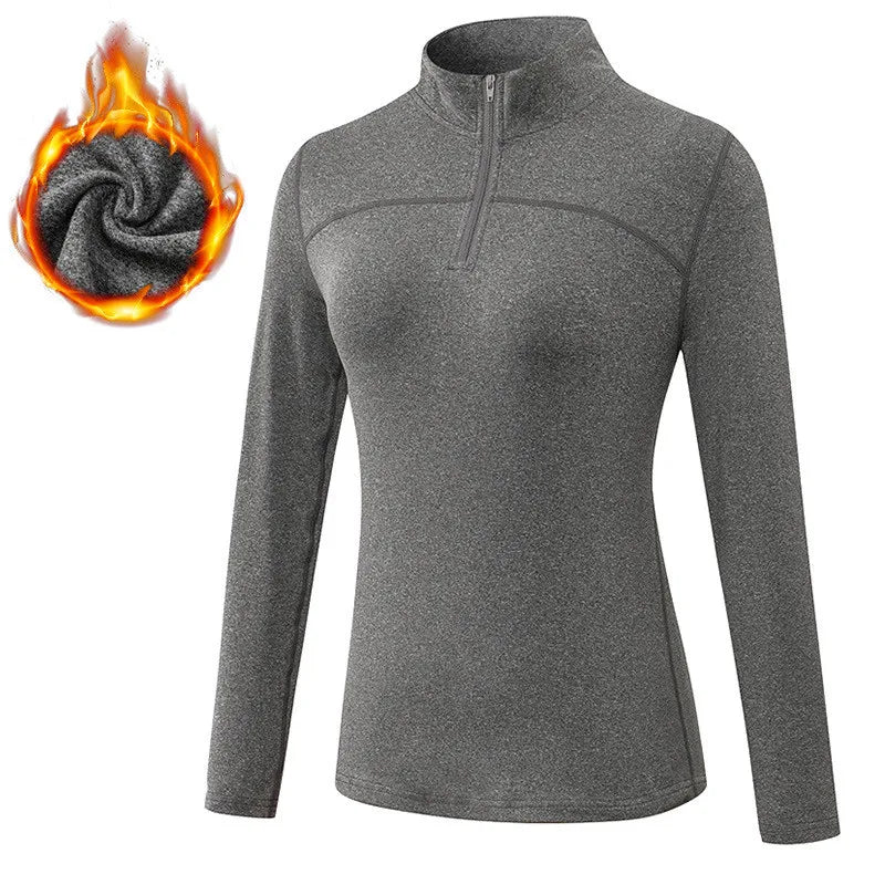 Camiseta Esportiva Feminina de Manga Longa