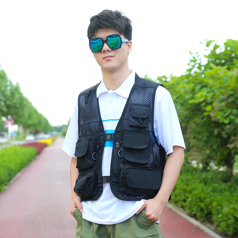 Colete Ventilado Multifuncional de Pesca