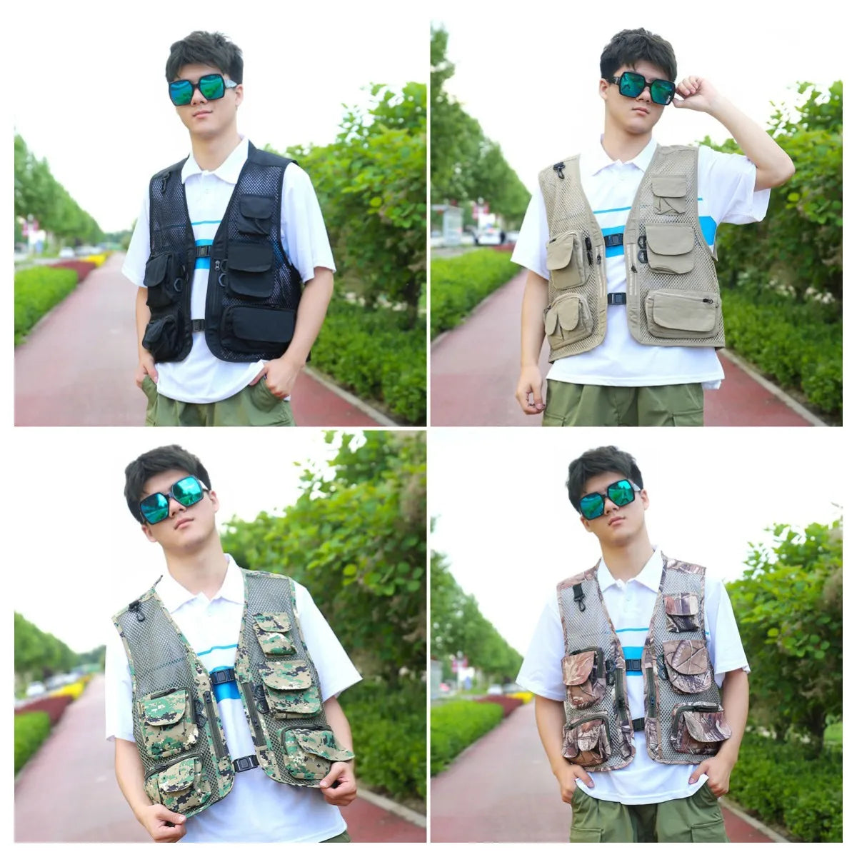 Colete Ventilado Multifuncional de Pesca