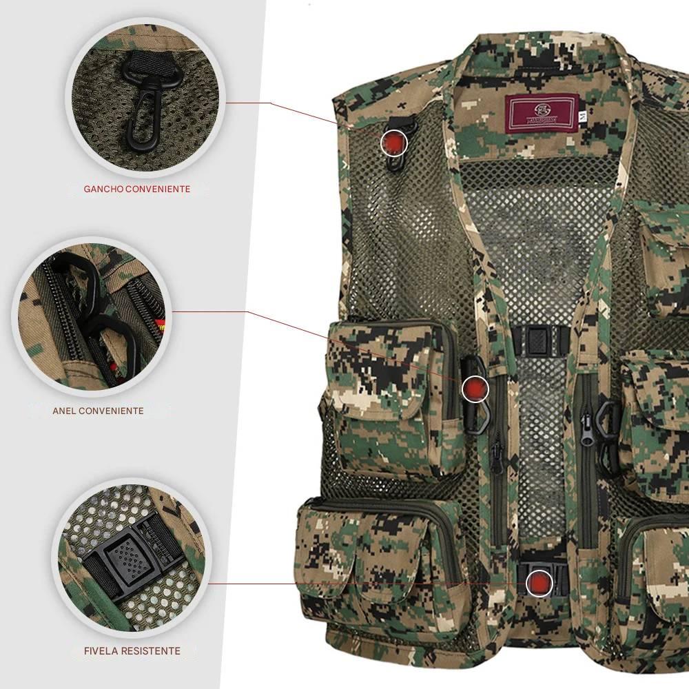 Colete Ventilado Multifuncional de Pesca