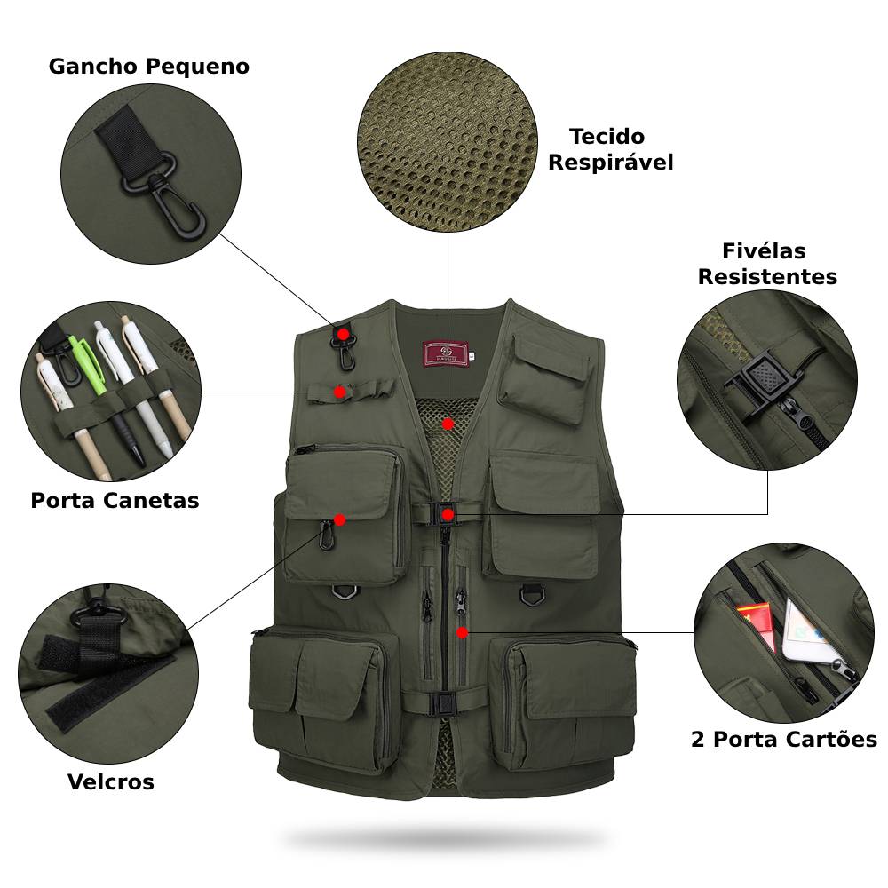 Colete Respirável com Secagem Rápida