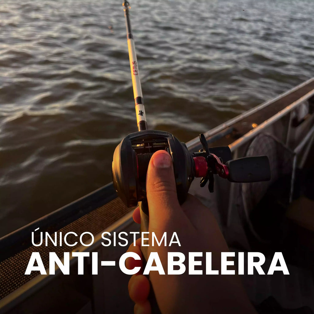 Carretilha Abu Garcia Black MAX3 Anti-Cabeleira com Boné Bass PRO Shop Grátis
